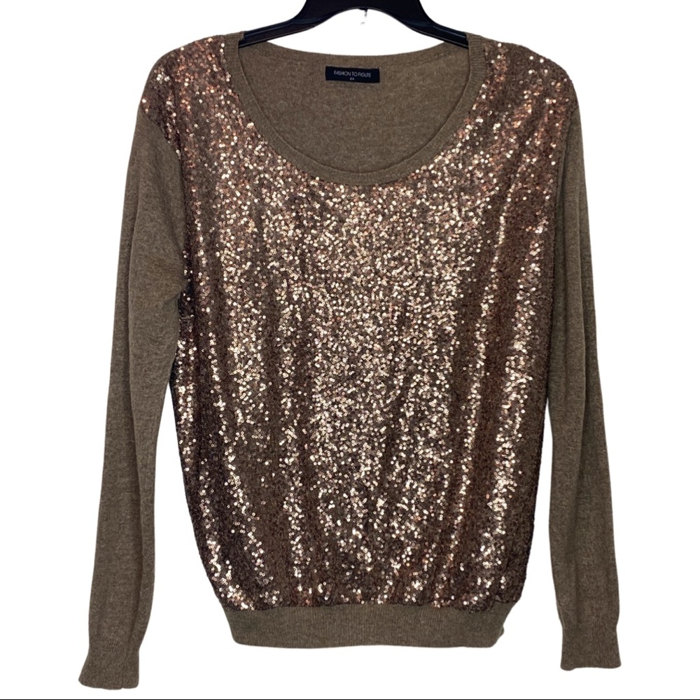 Fashion to Figure Sequin Sweater
